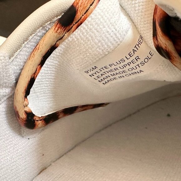 Tretorn Nylite Plus Leather Sneakers in White Leopard - Picture 8 of 15